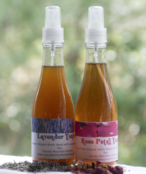 Natural Skin Toner with pH Balance Lavender or Rose Petal